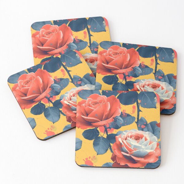 Item preview, Vivid Duotone Rose Pattern designed and sold by Snifferius.