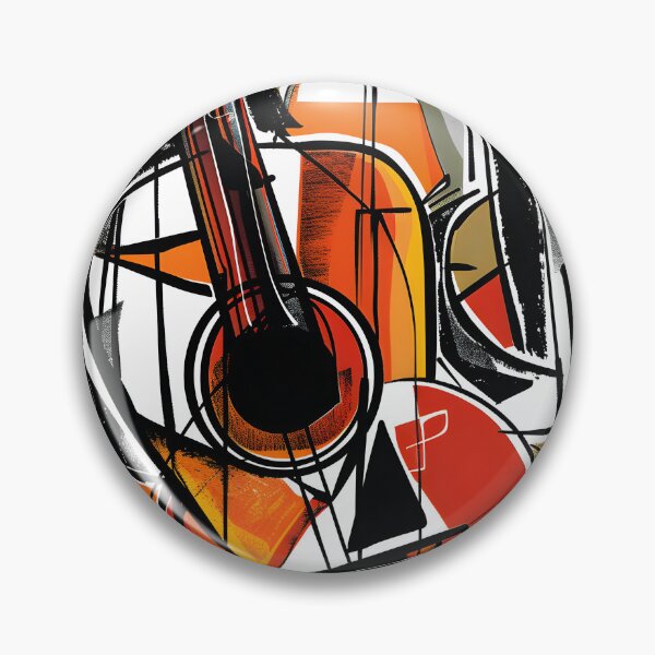 Item preview, Harmonic Fusion- Vibrant Abstract Composition with Musical and Geometric Elements designed and sold by OlfactoART Studio.