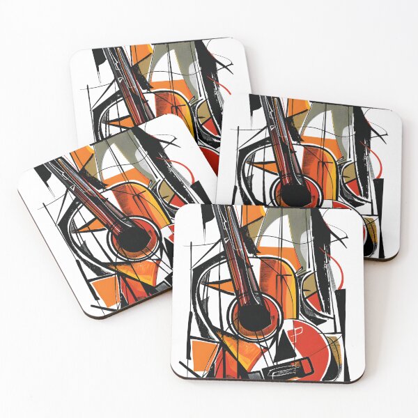 Item preview, Harmonic Fusion- Vibrant Abstract Composition with Musical and Geometric Elements designed and sold by OlfactoART Studio.