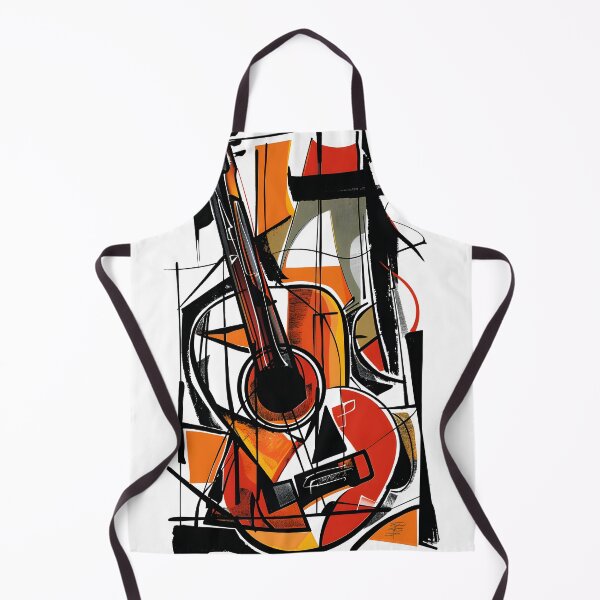Item preview, Harmonic Fusion- Vibrant Abstract Composition with Musical and Geometric Elements designed and sold by OlfactoART Studio.