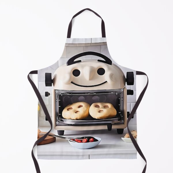 Item preview, "Whimsical Kitchen Scene: A Smiling Toaster and Delightful Baked Goods" designed and sold by MYTHIC PEEL STICKERS.