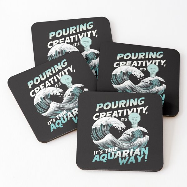 Item preview, Pouring creativity, it's the Aquarian way! designed and sold by HOMEDESIGNPRINT.
