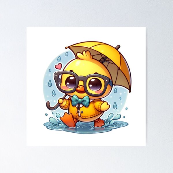 Item preview, cute duck designed and sold by BeNazzArt.