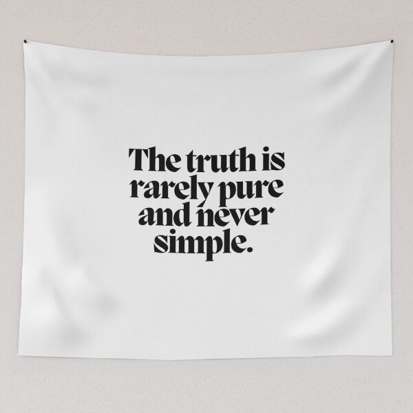 Item preview, The truth is rarely pure and never simple.  designed and sold by CharmStudio.