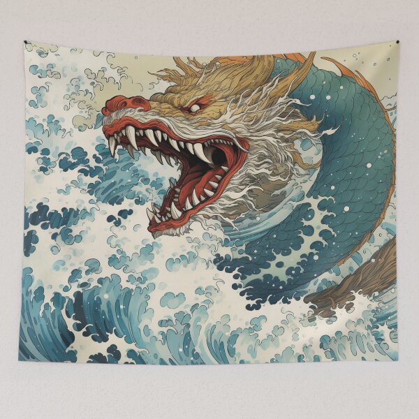 Item preview, Hokusai Sea Monster 5 designed and sold by AstroRisq.