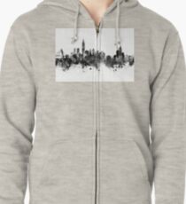 Taipei Taiwan Skyline Zipped Hoodie