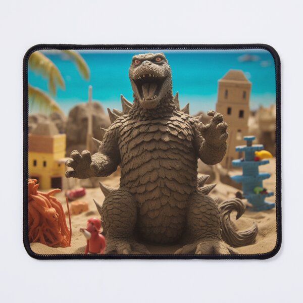 Item preview, Nuclear Lizard Monster at the beach 1 designed and sold by AstroRisq.
