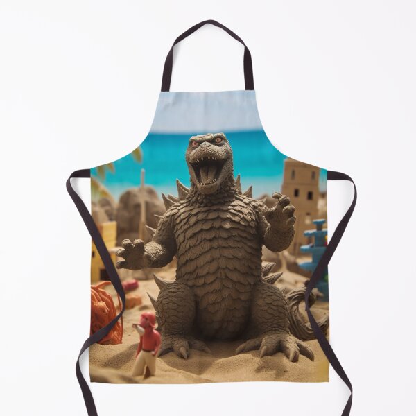 Item preview, Nuclear Lizard Monster at the beach 1 designed and sold by AstroRisq.