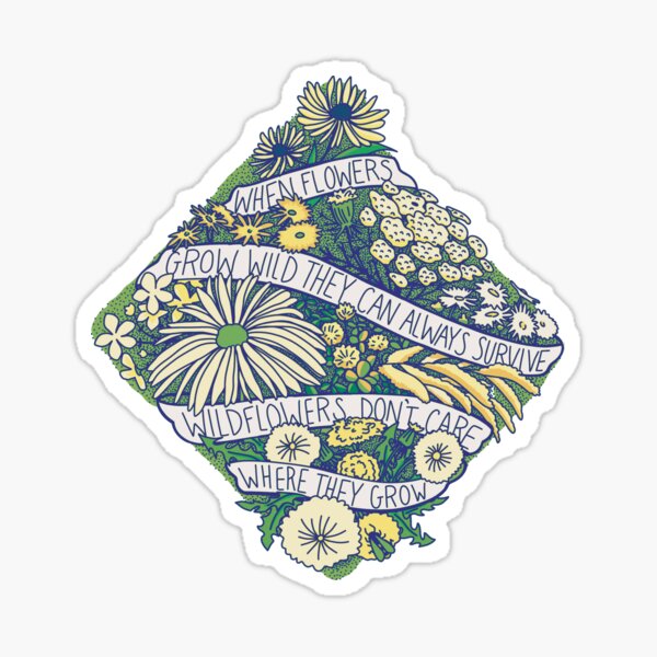 Vista previa del artículo con la obra «Flores silvestres», diseñado y vendido por Katie Toepp.