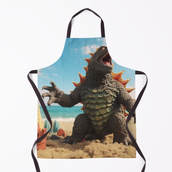 Item preview, Nuclear Lizard Monster at the beach 2 designed and sold by AstroRisq.