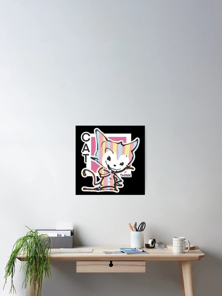 Thumbnail 2 of 3, Poster, Cat Think designed and sold by Rickybrook.