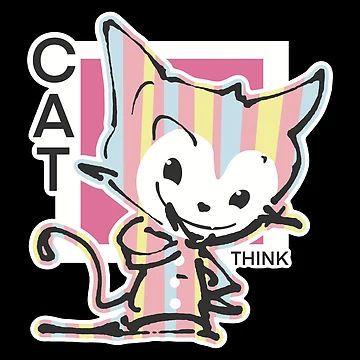 Artwork thumbnail, Cat Think by Rickybrook