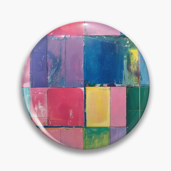 Item preview, Colorful Bauhaus Mosaic- Vibrant Grid of Abstract Geometric Abstractions  designed and sold by OlfactoART Studio.