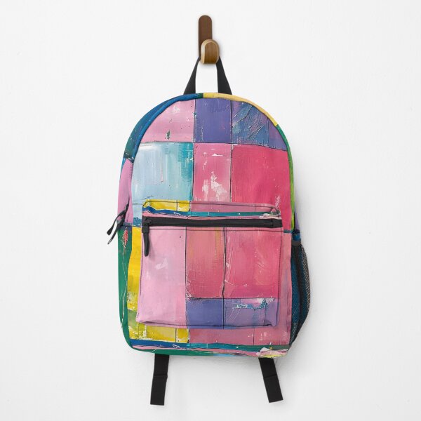 Item preview, Colorful Bauhaus Mosaic- Vibrant Grid of Abstract Geometric Abstractions designed and sold by OlfactoART Studio.