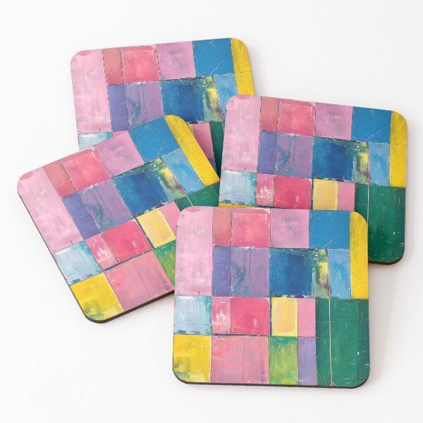 Item preview, Colorful Bauhaus Mosaic- Vibrant Grid of Abstract Geometric Abstractions  designed and sold by OlfactoART Studio.