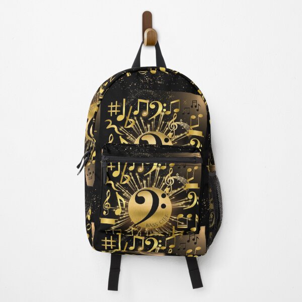 Item preview, Music Everywhere On Bass Clef Original Graphic Artwork designed and sold by BrightrDayMusicArt.