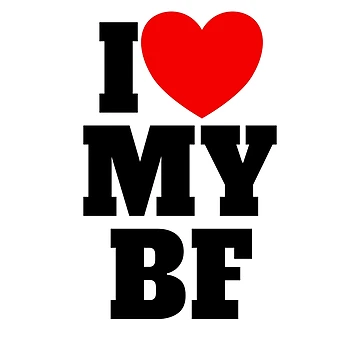 Imagen de la obra I Love My BF Red Heart Matching Couple I Love My Boyfriend Gear de DynamicDesign