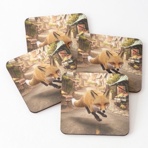 Item preview, Fox Portrait. fox running designed and sold by FoxVibes.