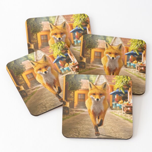 Item preview, Fox Portrait. fox running designed and sold by FoxVibes.
