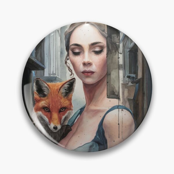 Item preview, Fox Portrait. grimshaw art designed and sold by FoxVibes.