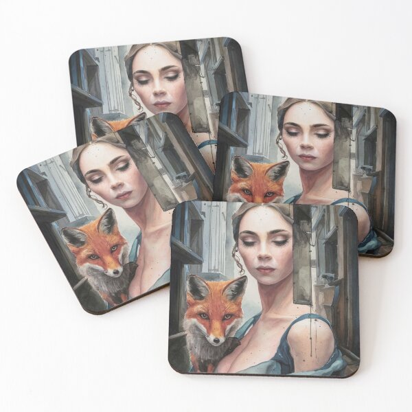 Item preview, Fox Portrait. grimshaw art designed and sold by FoxVibes.