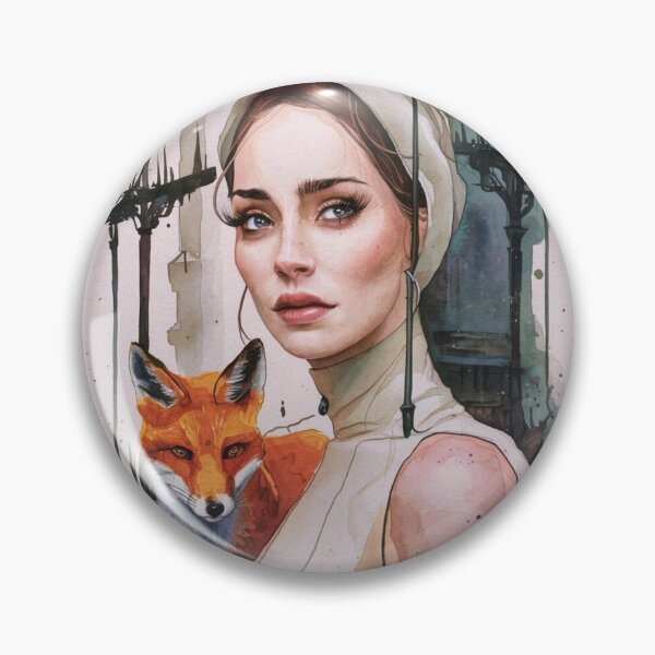 Item preview, Fox Portrait. grimshaw art designed and sold by FoxVibes.