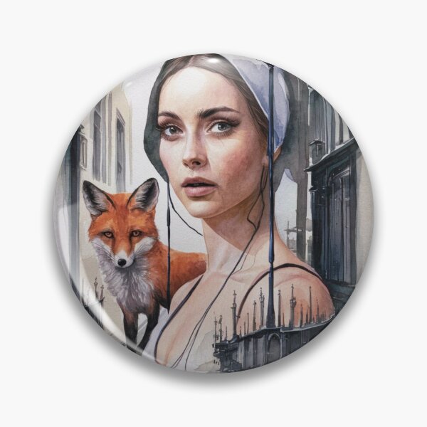 Item preview, Fox Portrait. grimshaw art designed and sold by FoxVibes.