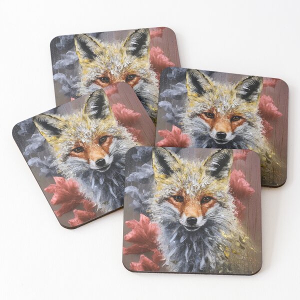 Item preview, Fox Portrait. impasto style designed and sold by FoxVibes.