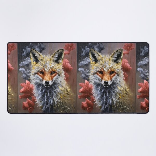 Item preview, Fox Portrait. impasto style designed and sold by FoxVibes.
