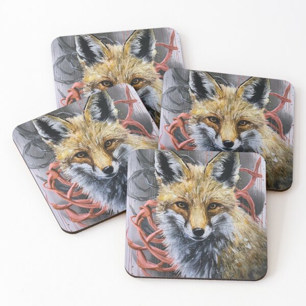 Item preview, Fox Portrait. impasto style designed and sold by FoxVibes.