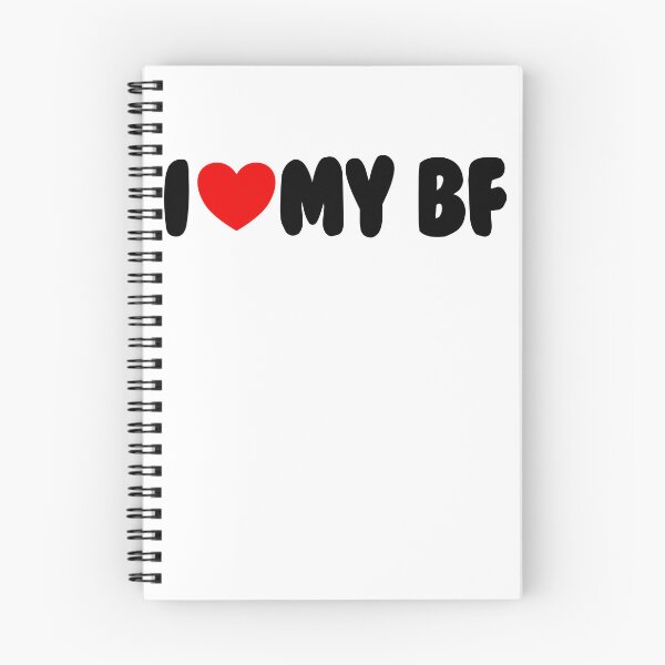 Item preview, I Love My BF Red Heart Matching Couple I Love My Boyfriend Gear designed and sold by DynamicDesign.
