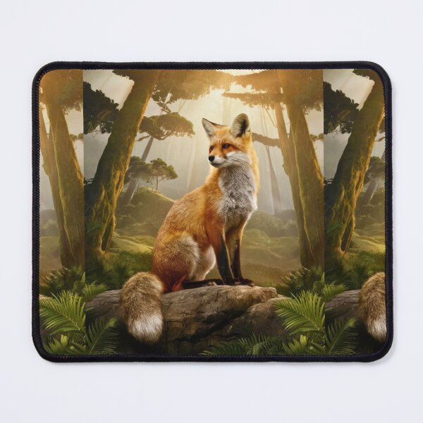 Item preview, Fox Portrait. sunrise forest designed and sold by FoxVibes.