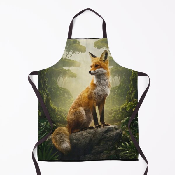 Artikelvorschau, Fuchsporträt. Sonnenaufgangswald entworfen und verkauft von FoxVibes.