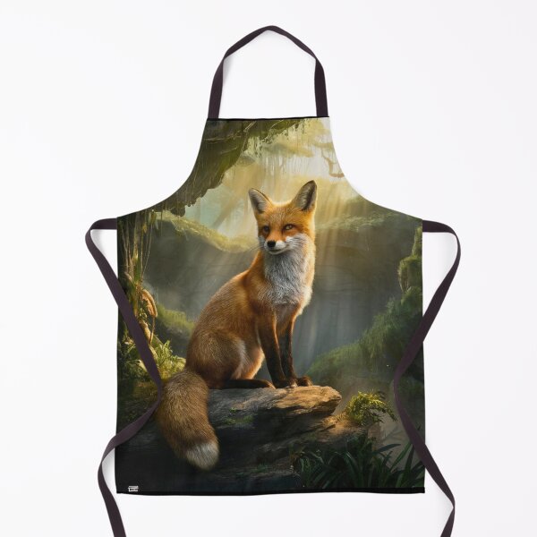 Artikelvorschau, Fuchsporträt. Sonnenaufgangswald entworfen und verkauft von FoxVibes.