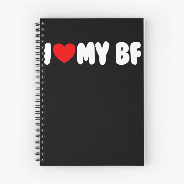 Item preview, I Love My BF Red Heart Matching Couple I Love My Boyfriend Gear designed and sold by DynamicDesign.