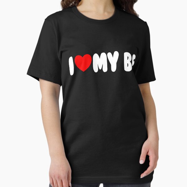 Item preview, I Love My BF Red Heart Matching Couple I Love My Boyfriend Gear designed and sold by DynamicDesign.
