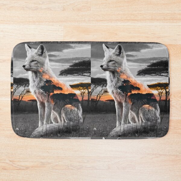 Item preview, Fox Portrait. fox silhouette, African forest, sunrise forest designed and sold by FoxVibes.