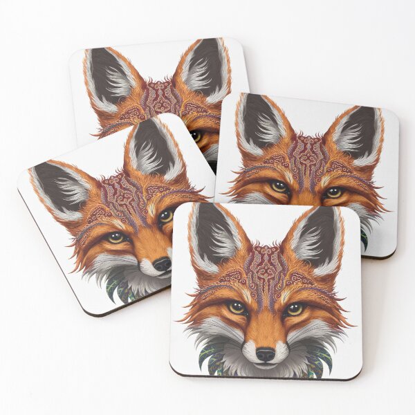 Item preview, Fox Portrait. celestial fox, magical fox designed and sold by FoxVibes.