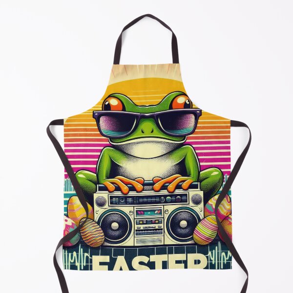 Item preview, frog with cassette player Easter Funny animals designed and sold by Expressions-Sel.