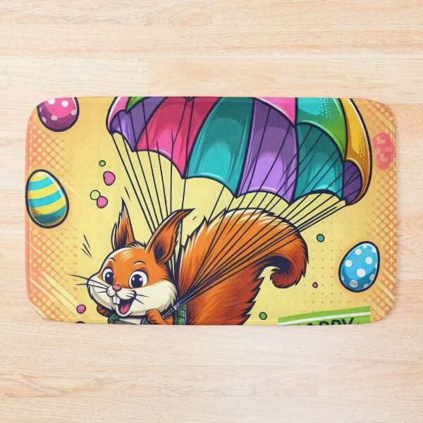 Item preview, squirrel with color parachute Easter Funny animals designed and sold by Expressions-Sel.
