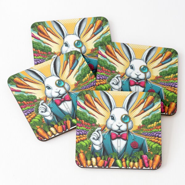 Item preview, rabbit tests carrots Easter Funny animals designed and sold by Expressions-Sel.