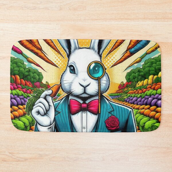 Item preview, rabbit tests carrots Easter Funny animals designed and sold by Expressions-Sel.
