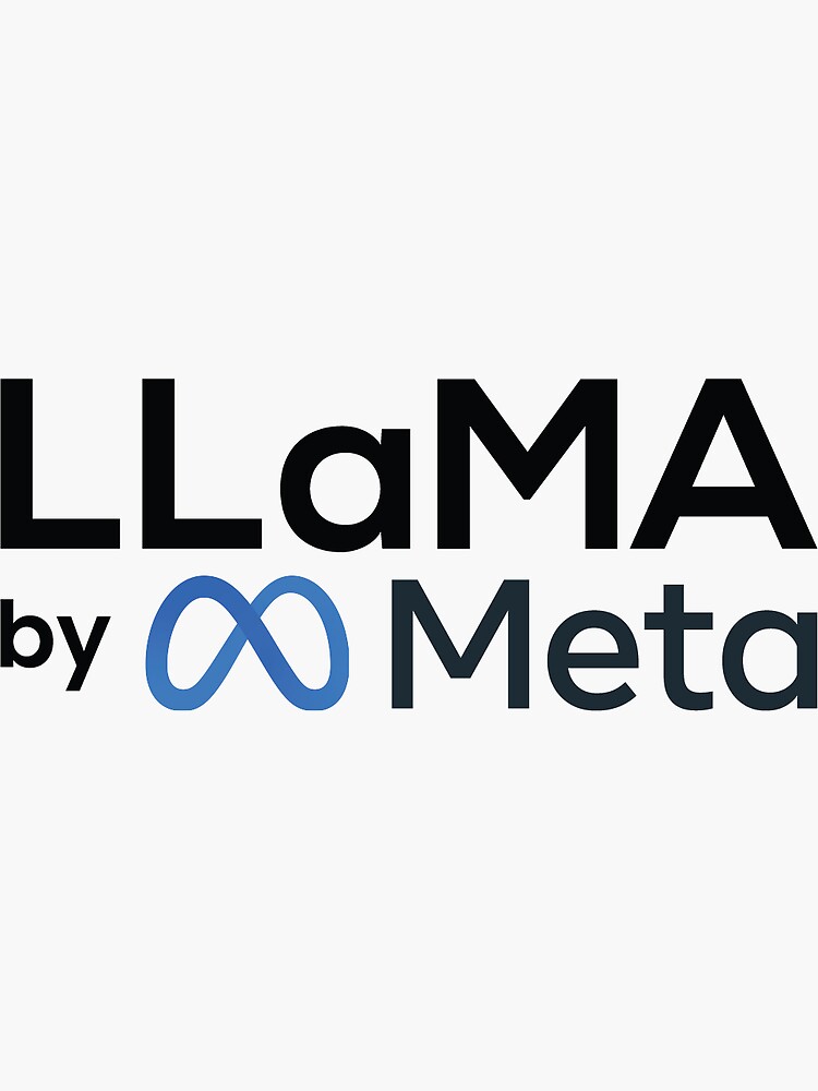 Meta LLama AI model Sticker