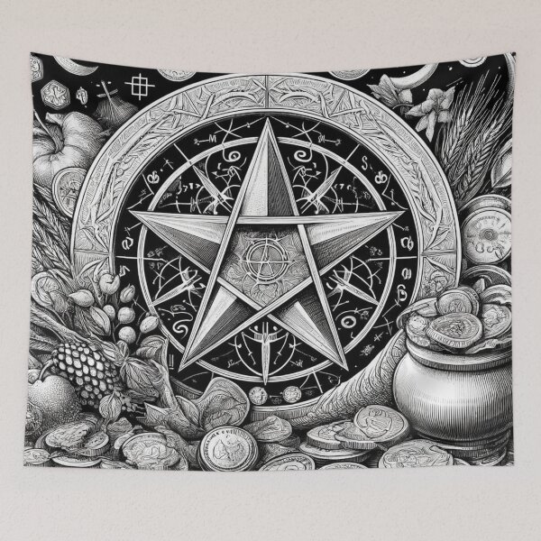 Item preview, Pentagram of Wealth and Abundance No. 2 designed and sold by SparkedVisions.