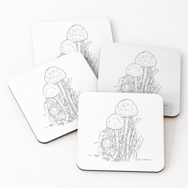 Item preview, Mushrooms of the Mid-West: (Line Art Only) Mower’s Mushroom designed and sold by Cherie Brunetti.