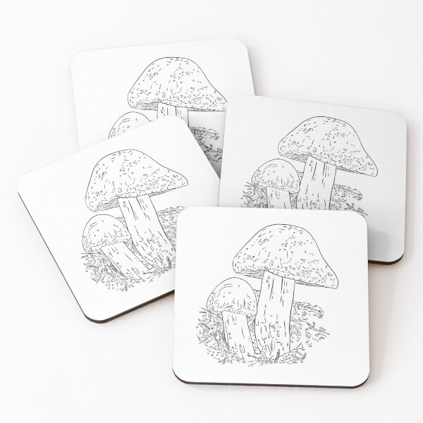 Item preview, Mushrooms of the Mid-West: (Line Art Only) Brick Top Mushroom designed and sold by Cherie Brunetti.