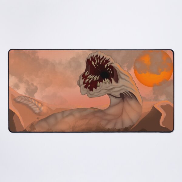Vista previa del artículo con la obra «Tapete para cartas Sandwurm Convergence Magic the Gathering», diseñado y vendido por myamcd.