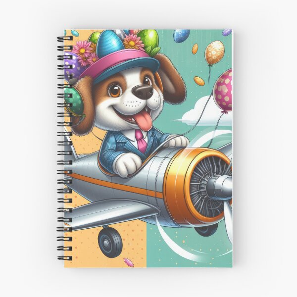 Item preview, Dog with airplane and Easter eggs Funny animals designed and sold by Expressions-Sel.
