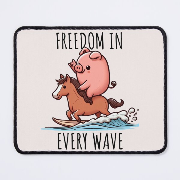 Item preview, Wave Rider Pig designed and sold by LemuellTrends.