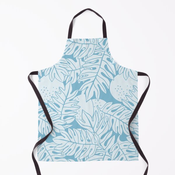 Item preview, Hawaiian Breadfruit-Ulu leaves-sky blue designed and sold by Linda Maliuana.
